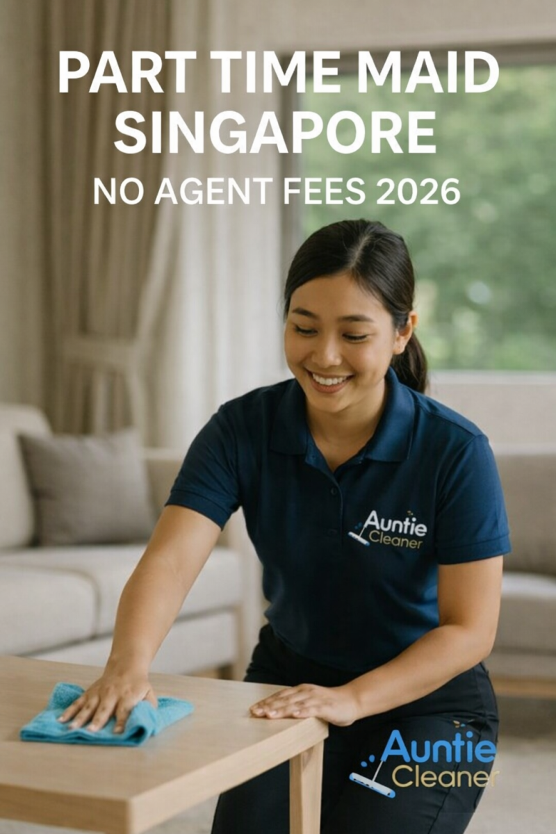 Part time maid cleaning in Singapore home with no agent fee service